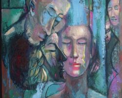 "Falling Blue"
Oil on canvas
55 X 76cm
Sold