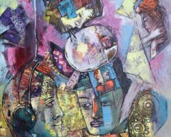 "Science and Religion"
Oil on canvas
Size: 61X76cm
£250